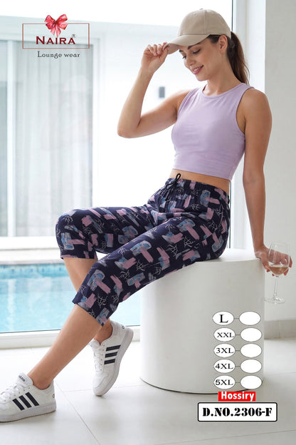 Dno 2306 Naira Kavyansika Hosiery Womens Capri Wholesaler