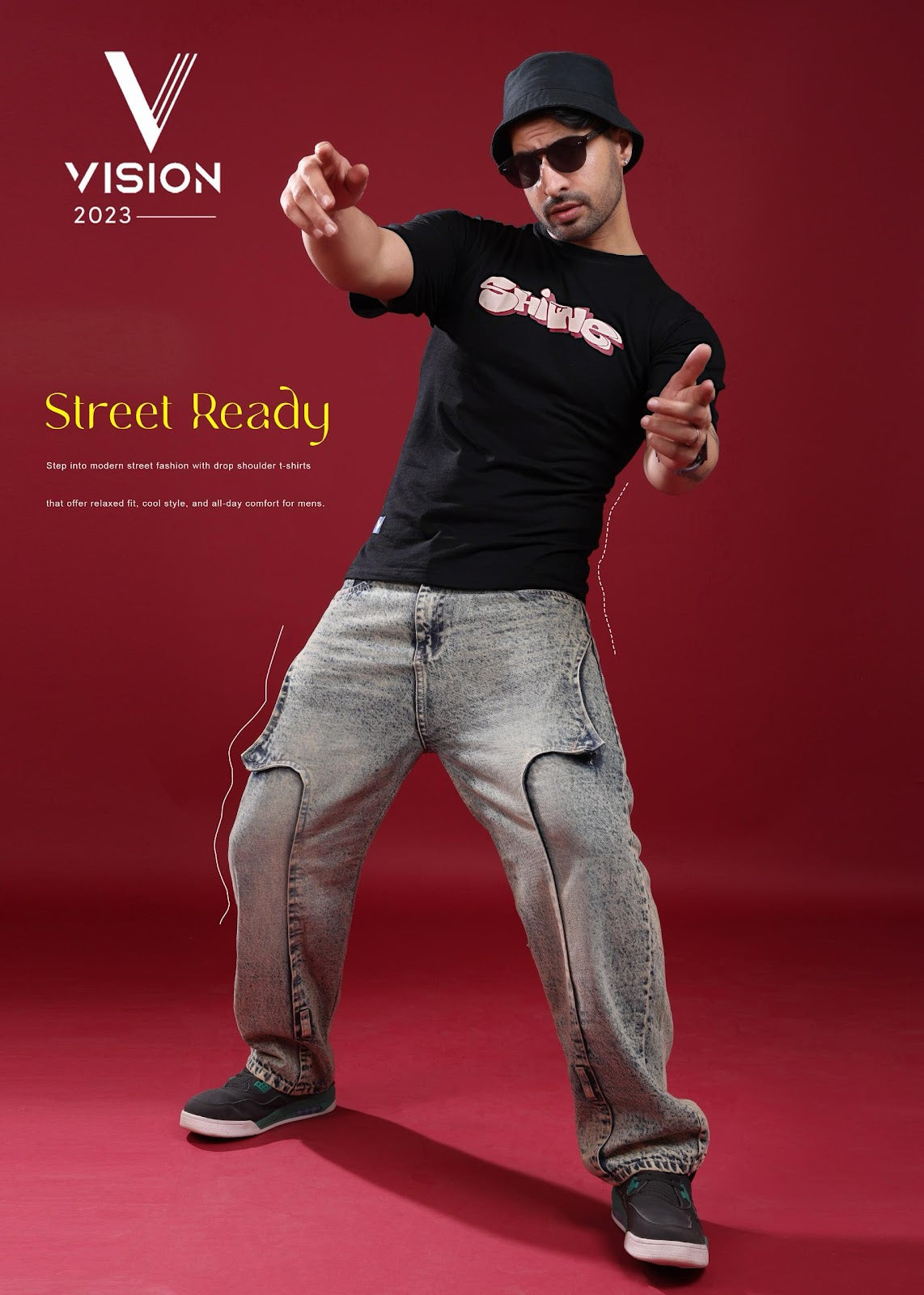 Dno 277 Vision Cotton Looper Mens Tshirts Wholesale Rate