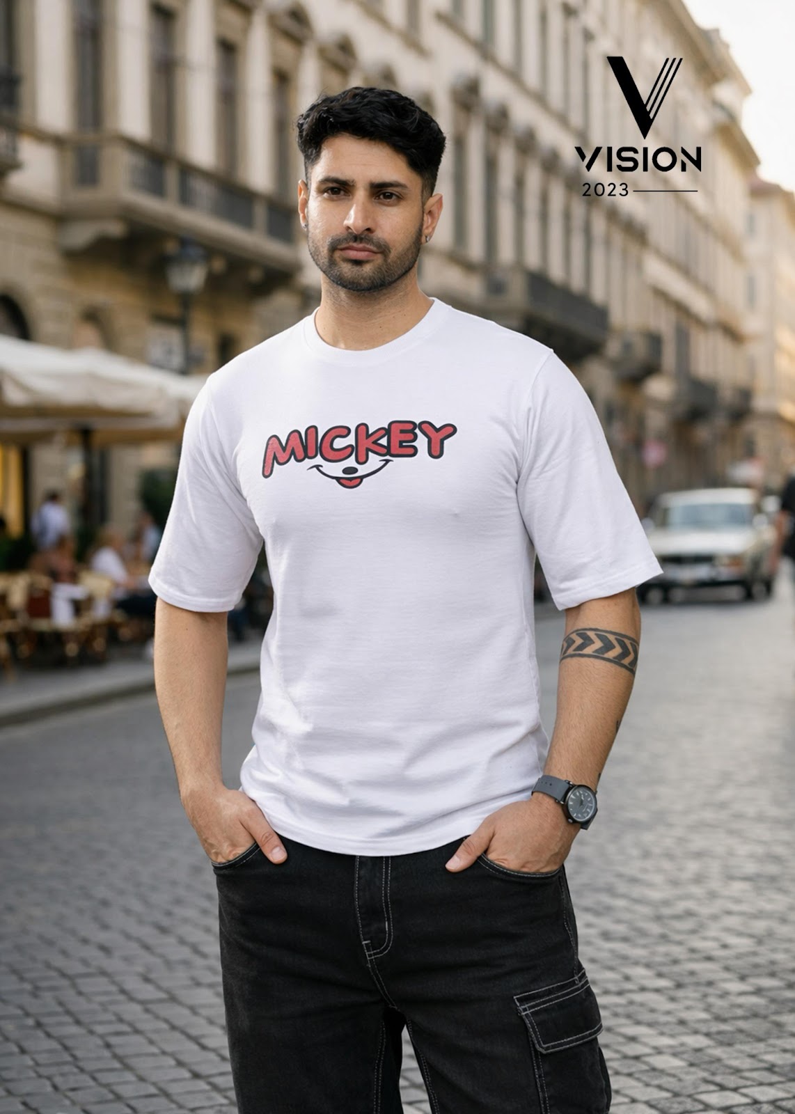 Dno 277 Vision Cotton Looper Mens Tshirts Wholesale Rate