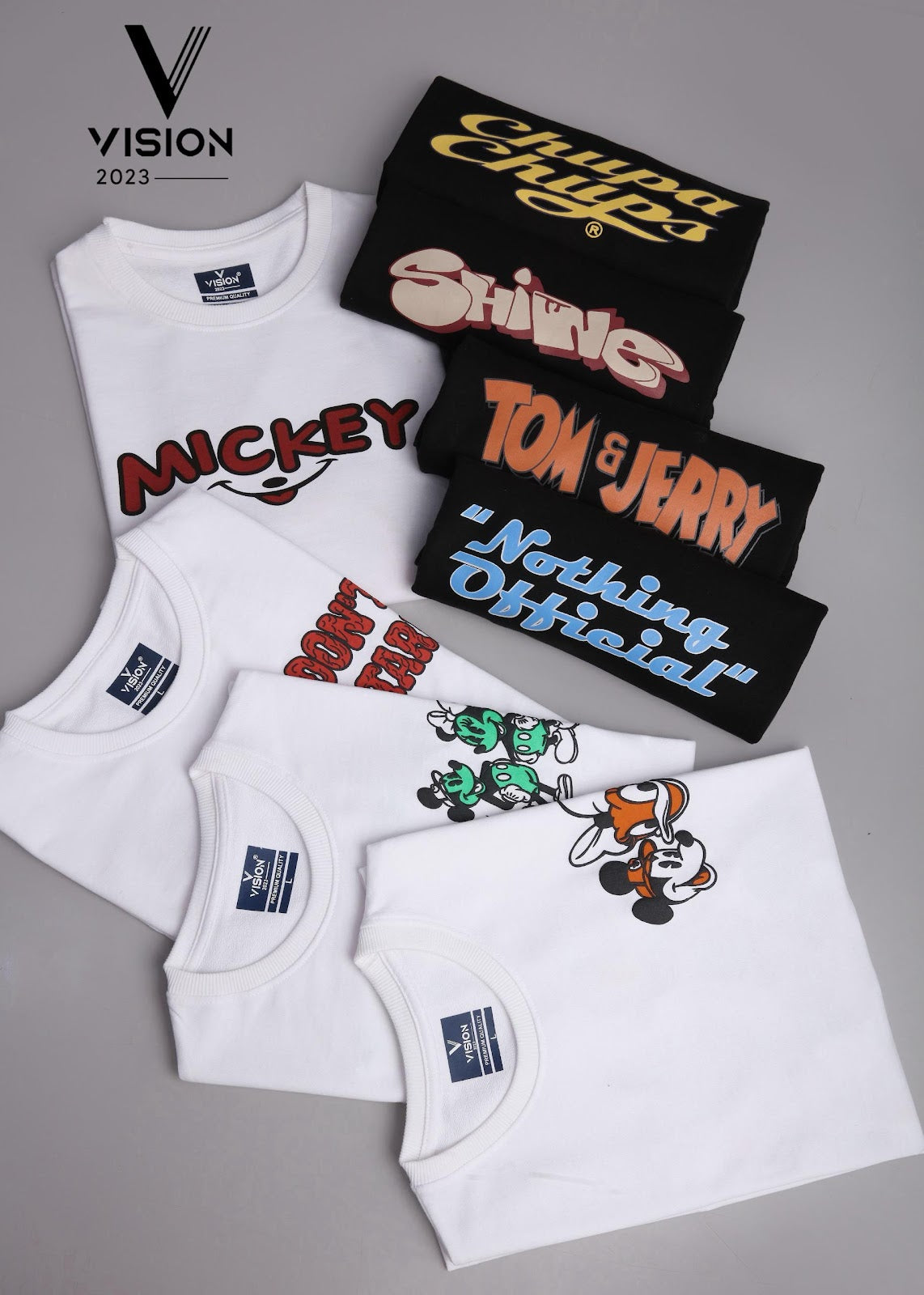 Dno 277 Vision Cotton Looper Mens Tshirts Wholesale Rate