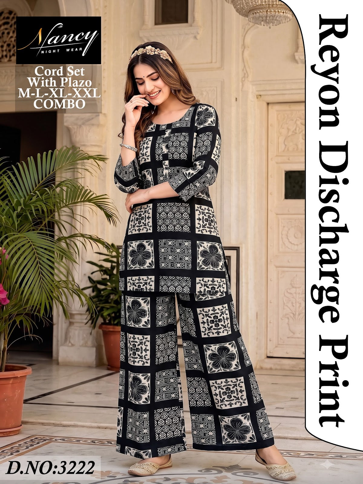 Dno 3222 Nancy Amiti Reyon Co Ord Set Manufacturer Gujarat