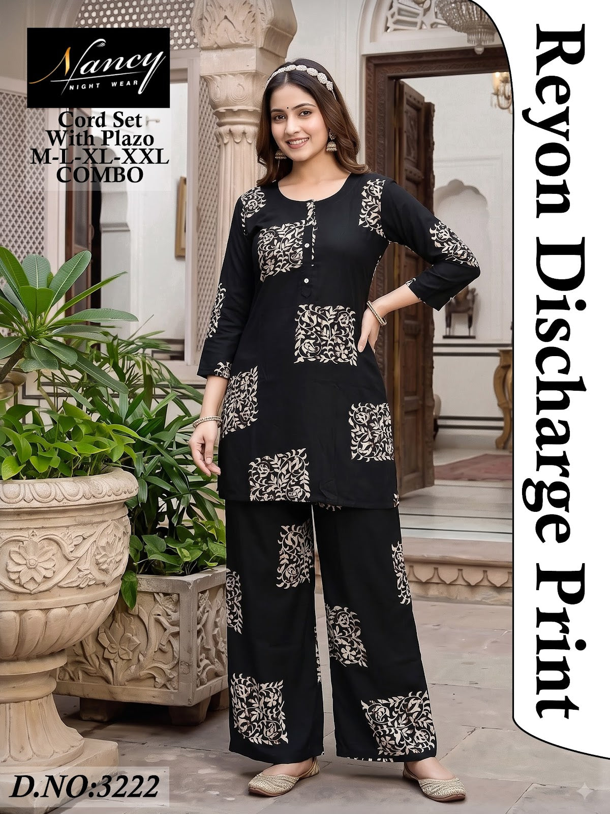 Dno 3222 Nancy Amiti Reyon Co Ord Set Manufacturer Gujarat