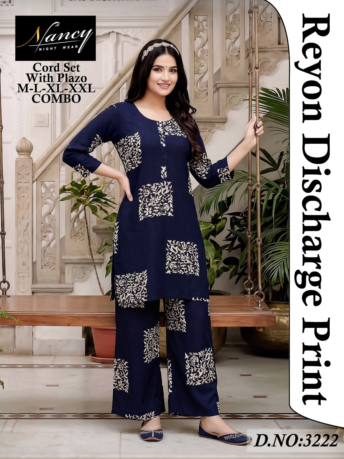 Dno 3222 Nancy Amiti Reyon Co Ord Set Manufacturer Gujarat