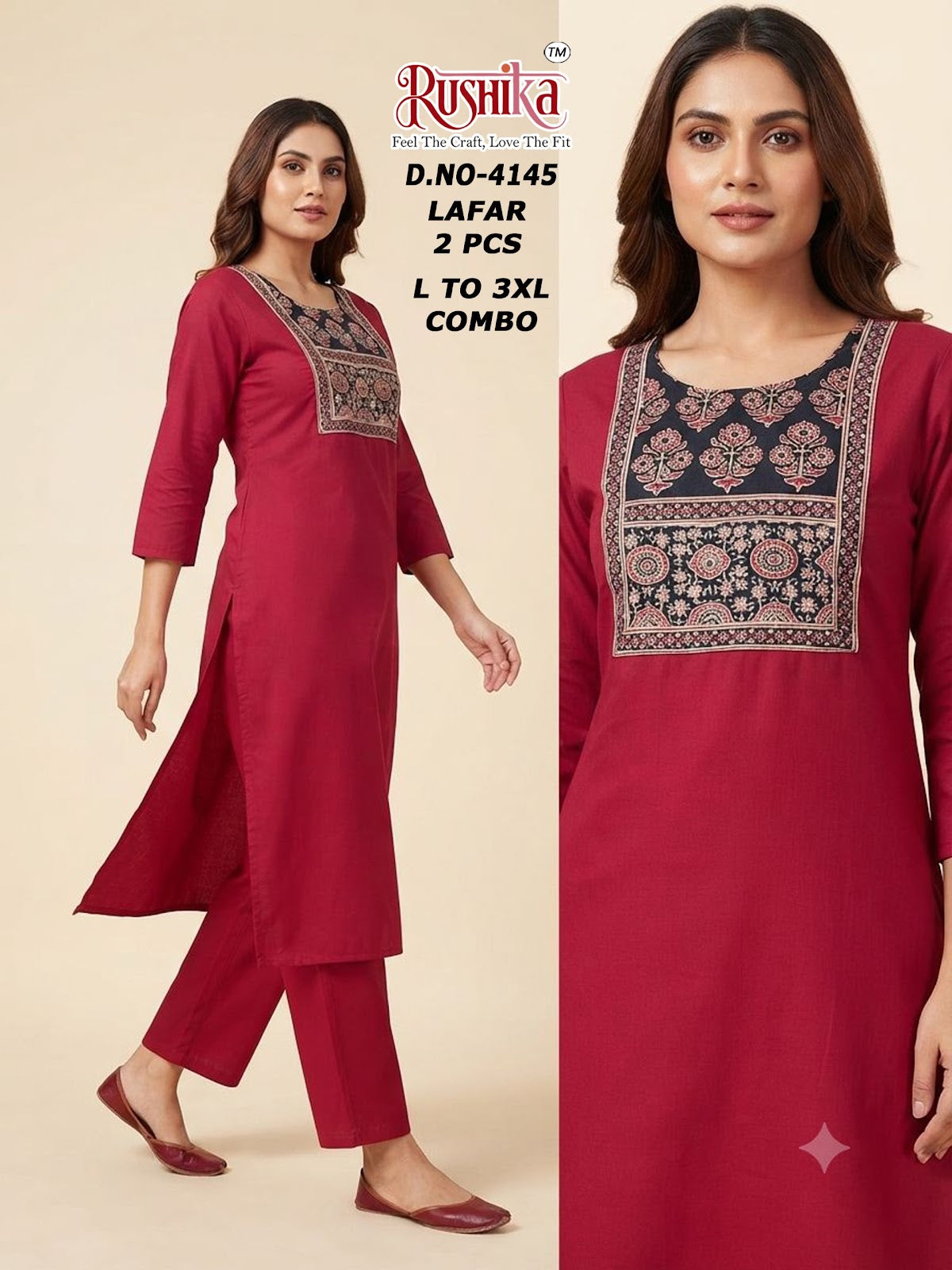 Dno 4142 To 4153 Rushika Lafar Co Ord Set Wholesale Rate