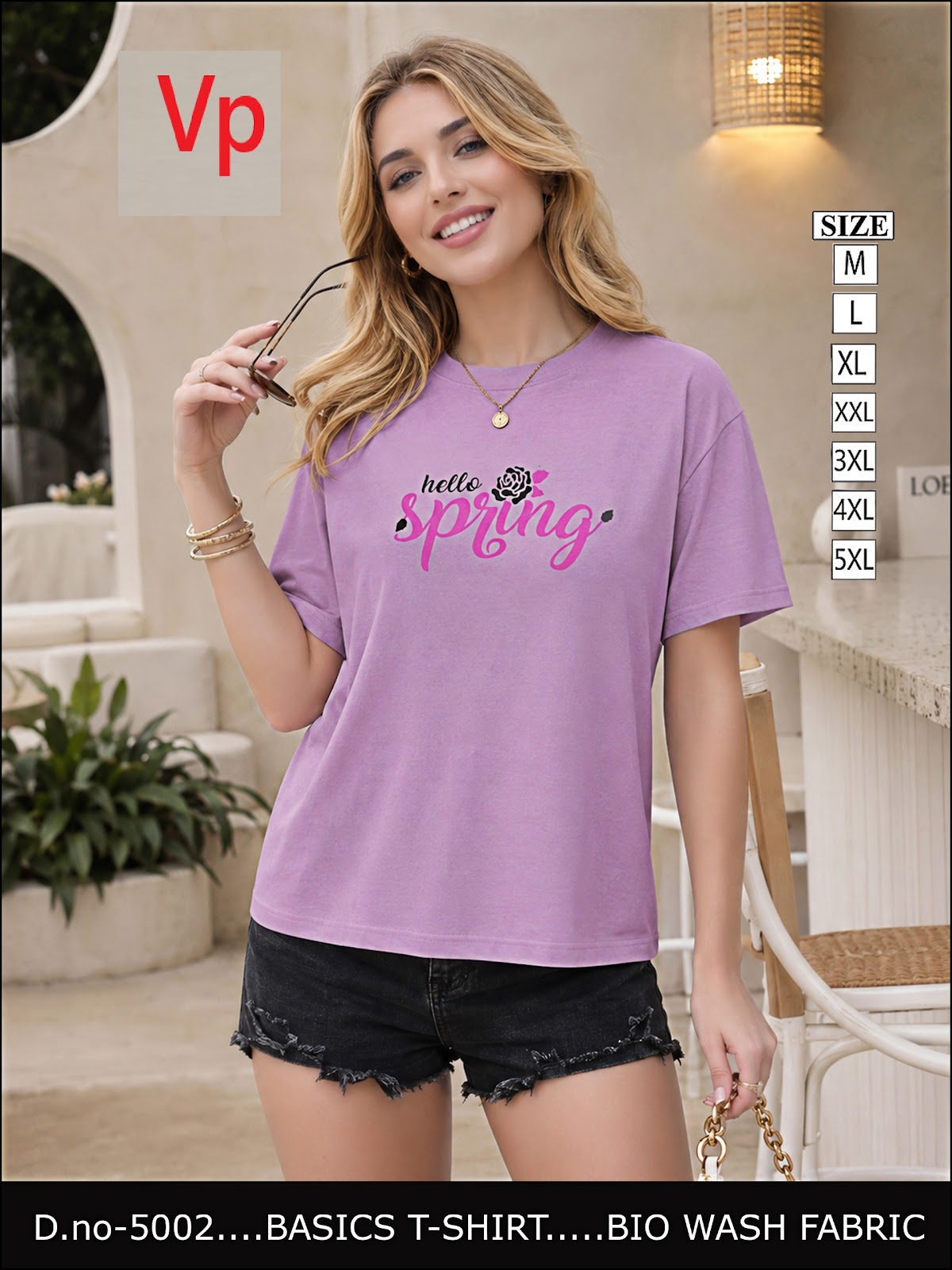 Dno 5002 2408 Vp Biowash Women Tshirt Wholesaler India