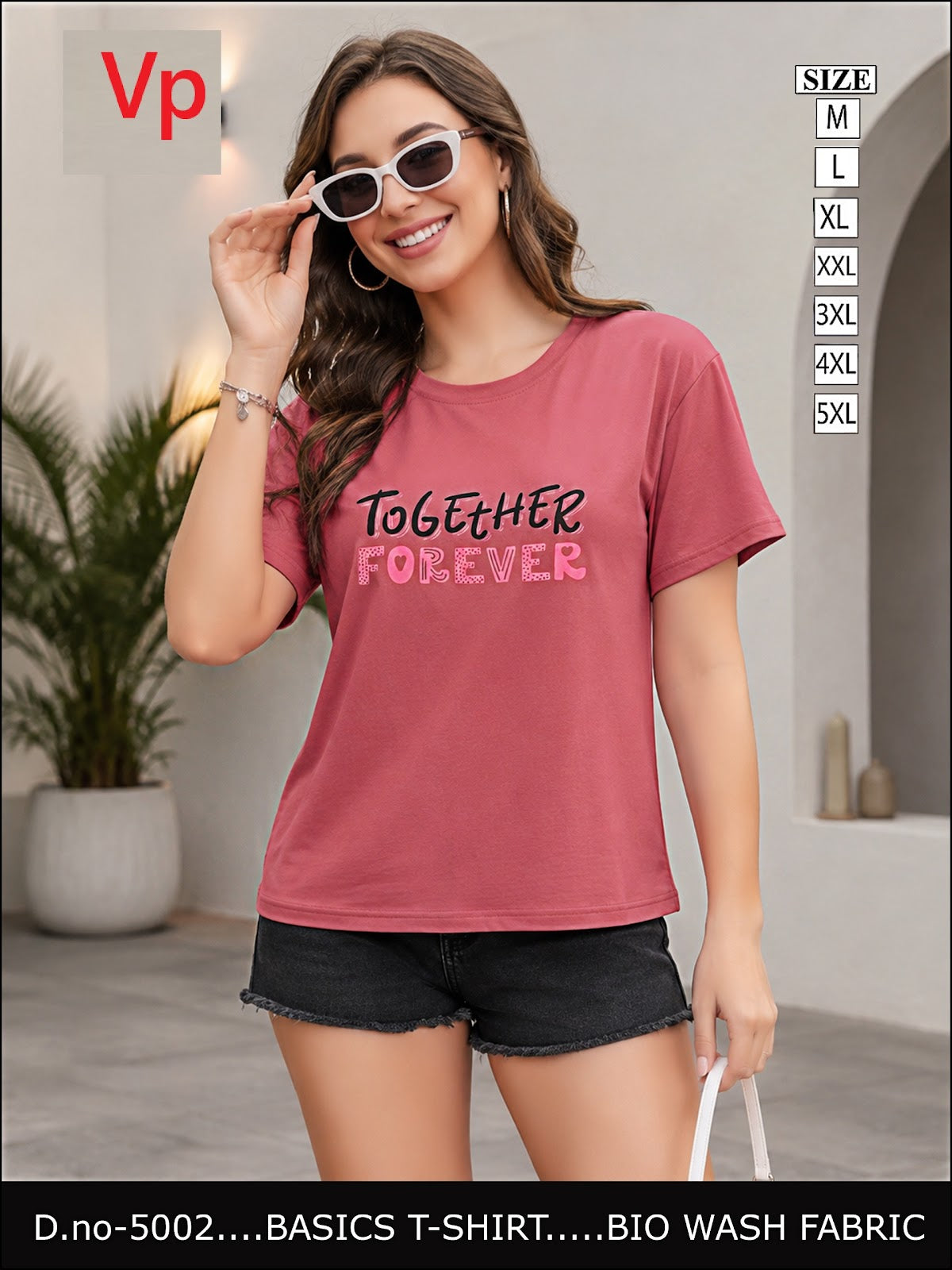 Dno 5002 2408 Vp Biowash Women Tshirt Wholesaler India