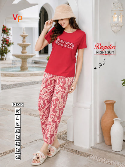 Dno 5003 110726 Vp Hosiery Cotton Pyjama Night Suits Wholesale Price