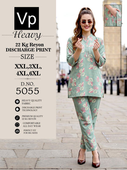 Dno 5055 1206 Vp Rayon 22Kg Co Ord Set Exporter