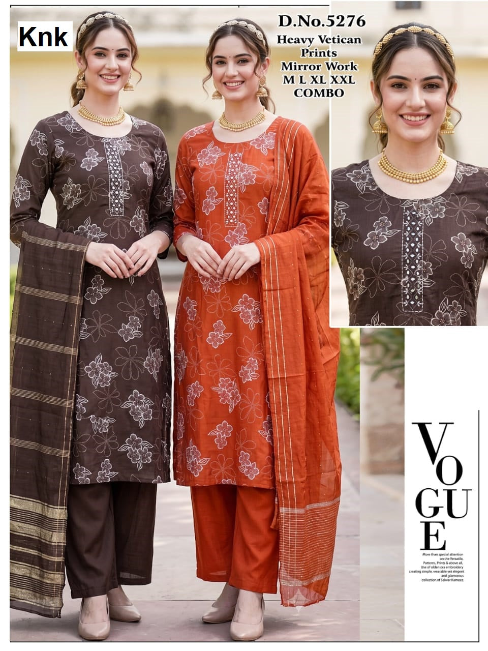 Dno 5274-5277 Mirror Work Knk Vetican Readymade Pant Style Suits Exporter Ahmedabad