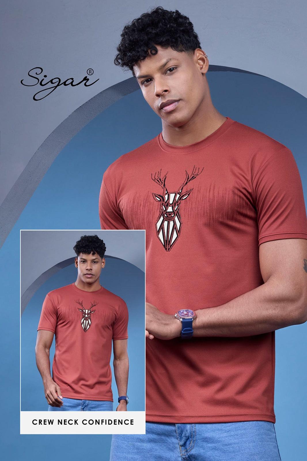 Dno 5639 Imported Sigar Dobby Mens Tshirts Exporter Ahmedabad