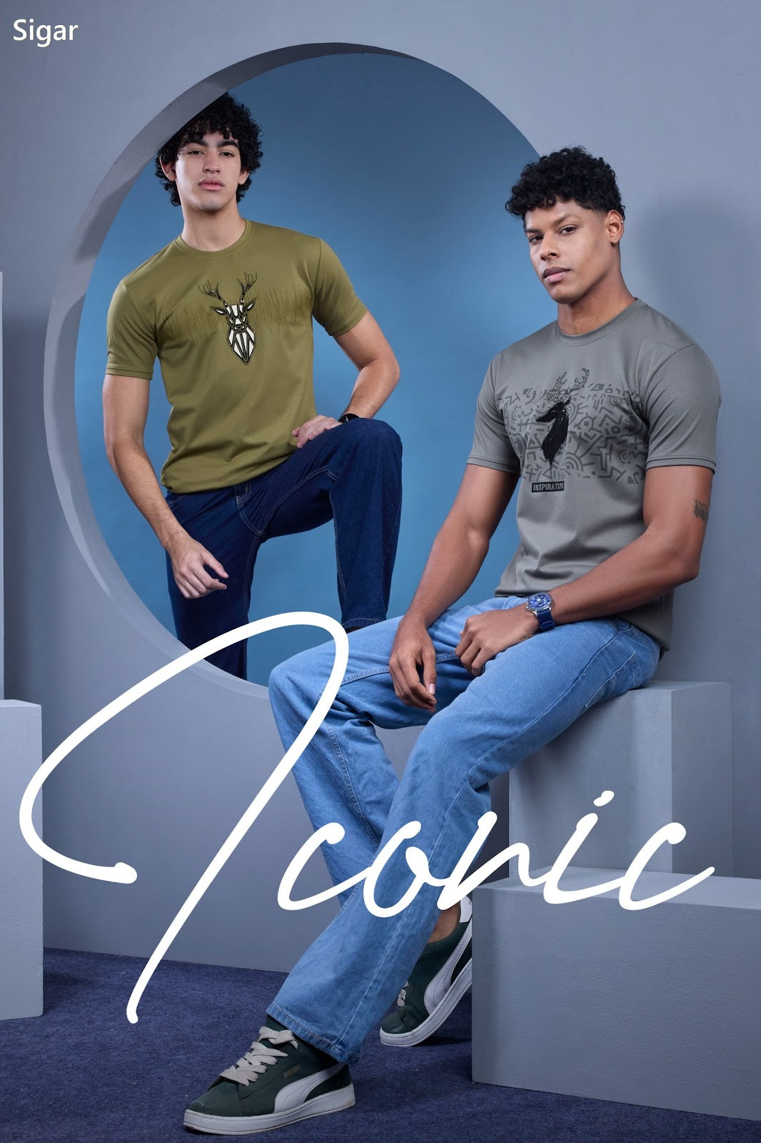 Dno 5639 Imported Sigar Dobby Mens Tshirts Exporter Ahmedabad