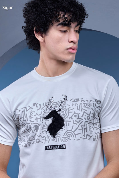 Dno 5639 Imported Sigar Dobby Mens Tshirts Exporter Ahmedabad