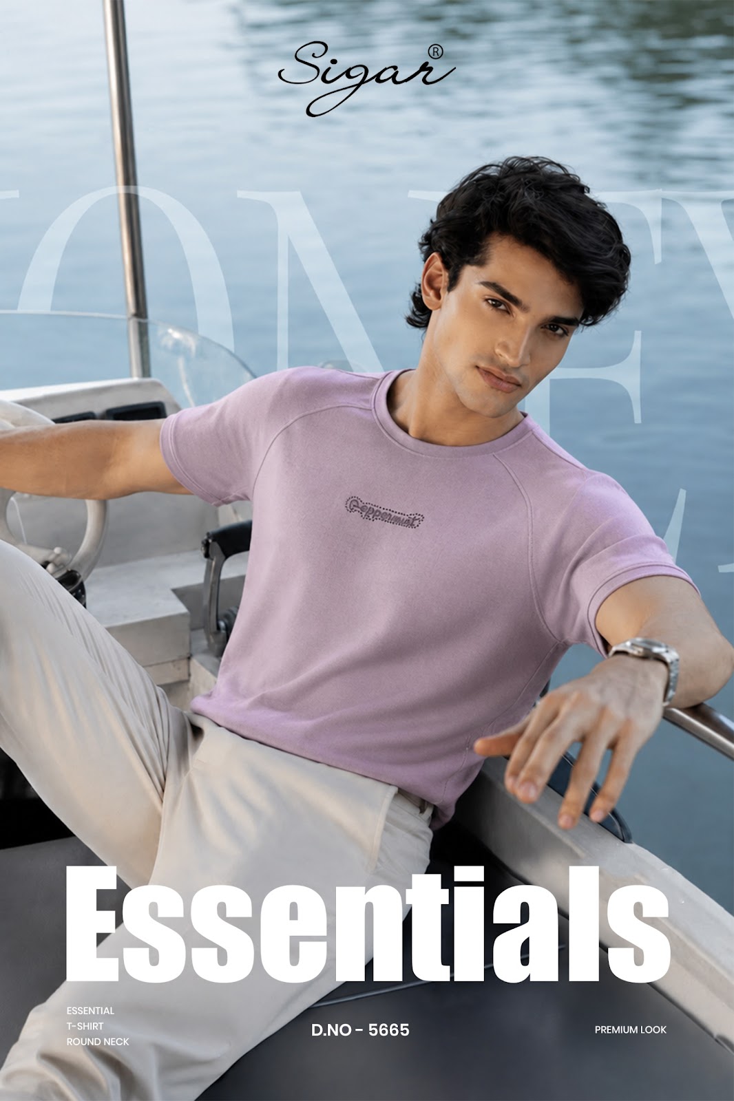 Dno 5665 Self Cut Sigar Imported Mens Tshirts Manufacturer
