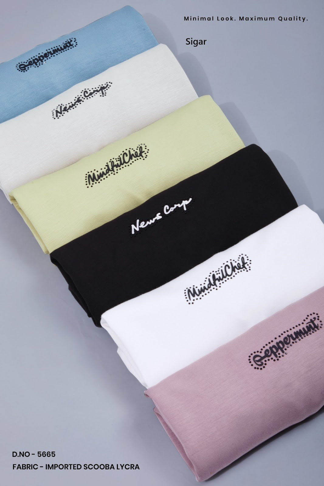 Dno 5665 Self Cut Sigar Imported Mens Tshirts Manufacturer