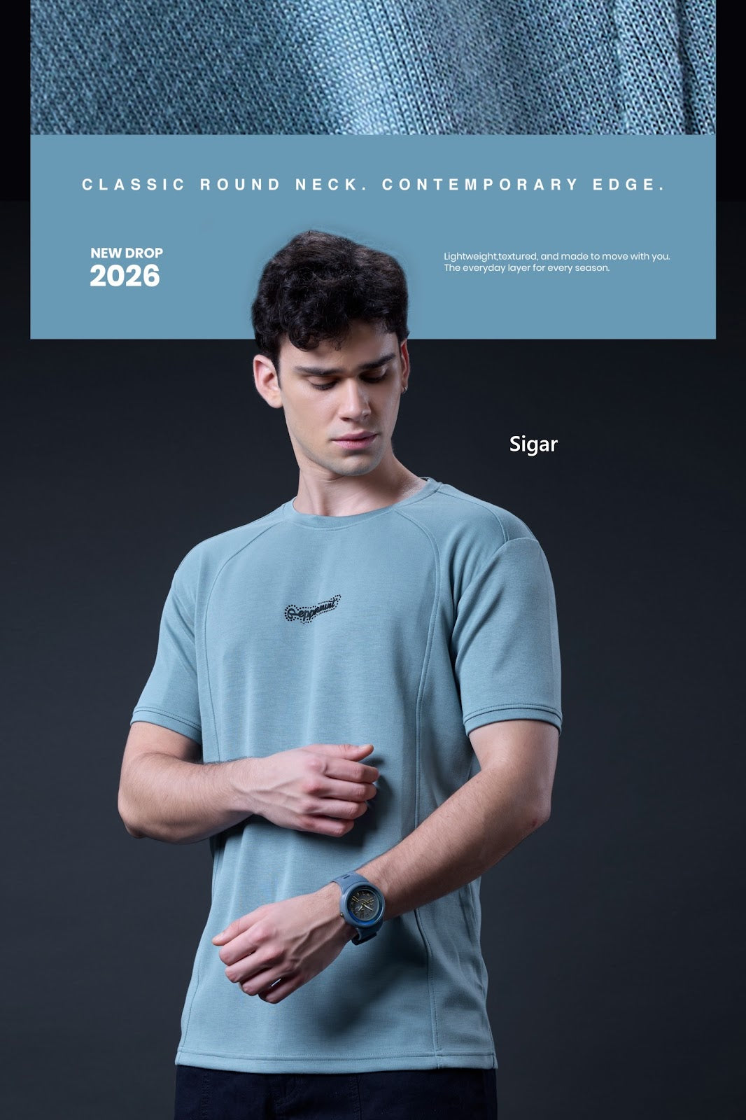 Dno 5665 Self Cut Sigar Imported Mens Tshirts Manufacturer