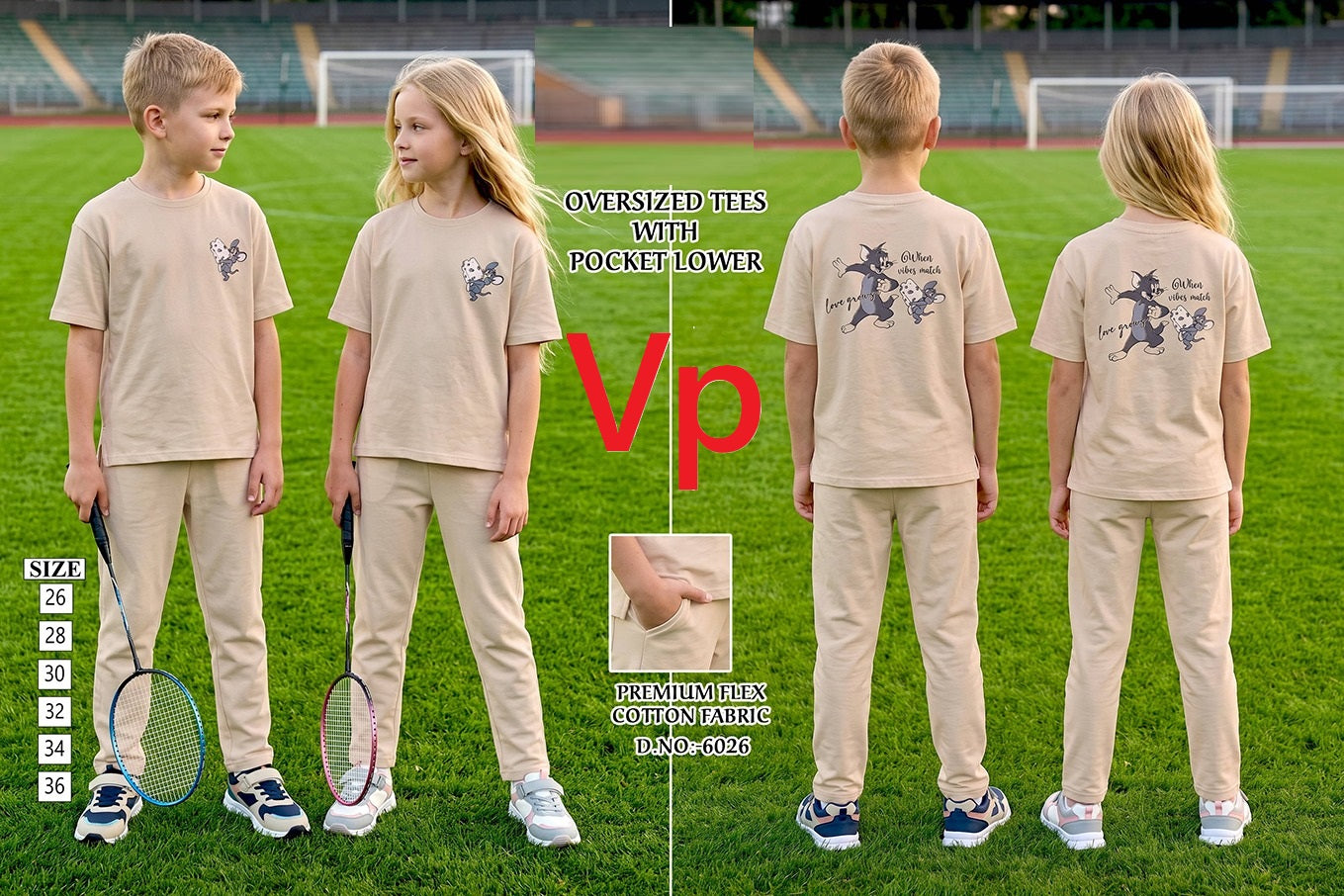 Dno 6026 Vp Hosiery Cotton Unisex Kids Co Ord Set Supplier Gujarat