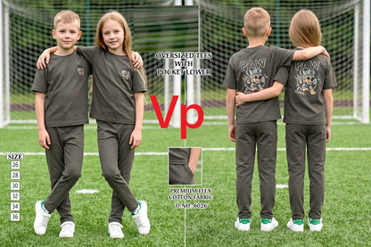 Dno 6026 Vp Hosiery Cotton Unisex Kids Co Ord Set Supplier Gujarat