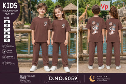 Dno 6059 Vp Tencil Unisex Kids Co Ord Set Exporter