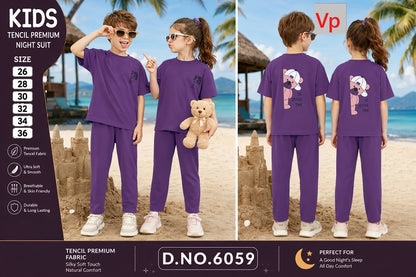 Dno 6059 Vp Tencil Unisex Kids Co Ord Set Exporter