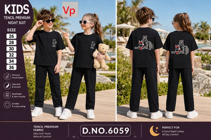 Dno 6059 Vp Tencil Unisex Kids Co Ord Set Exporter