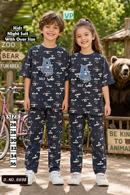 Dno 6698 110726 Vp Hosiery Cotton Unisex Kids Co Ord Set Manufacturer Gujarat