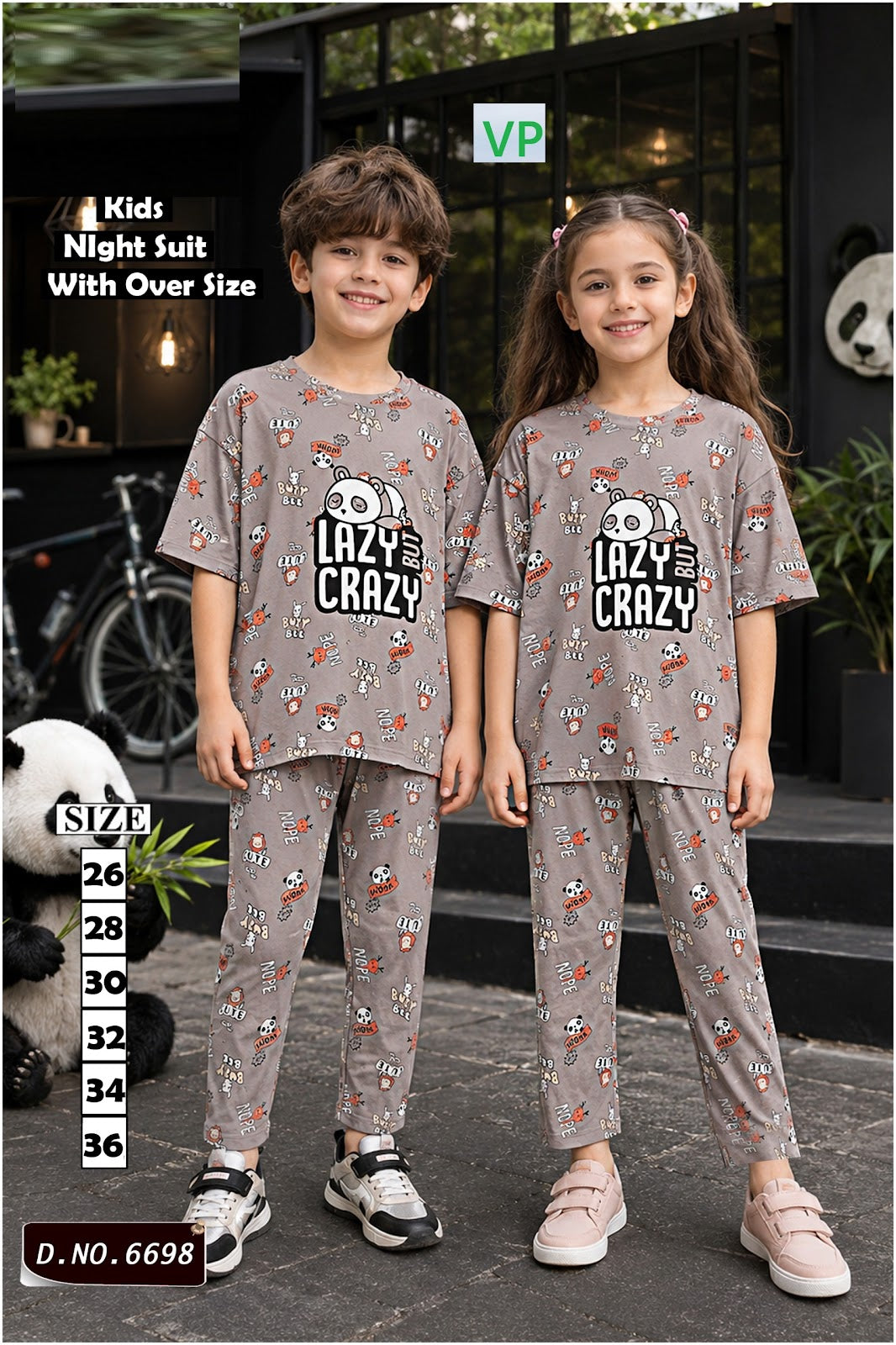Dno 6698 110726 Vp Hosiery Cotton Unisex Kids Co Ord Set Manufacturer Gujarat