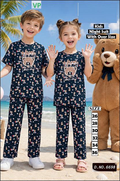 Dno 6698 110726 Vp Hosiery Cotton Unisex Kids Co Ord Set Manufacturer Gujarat