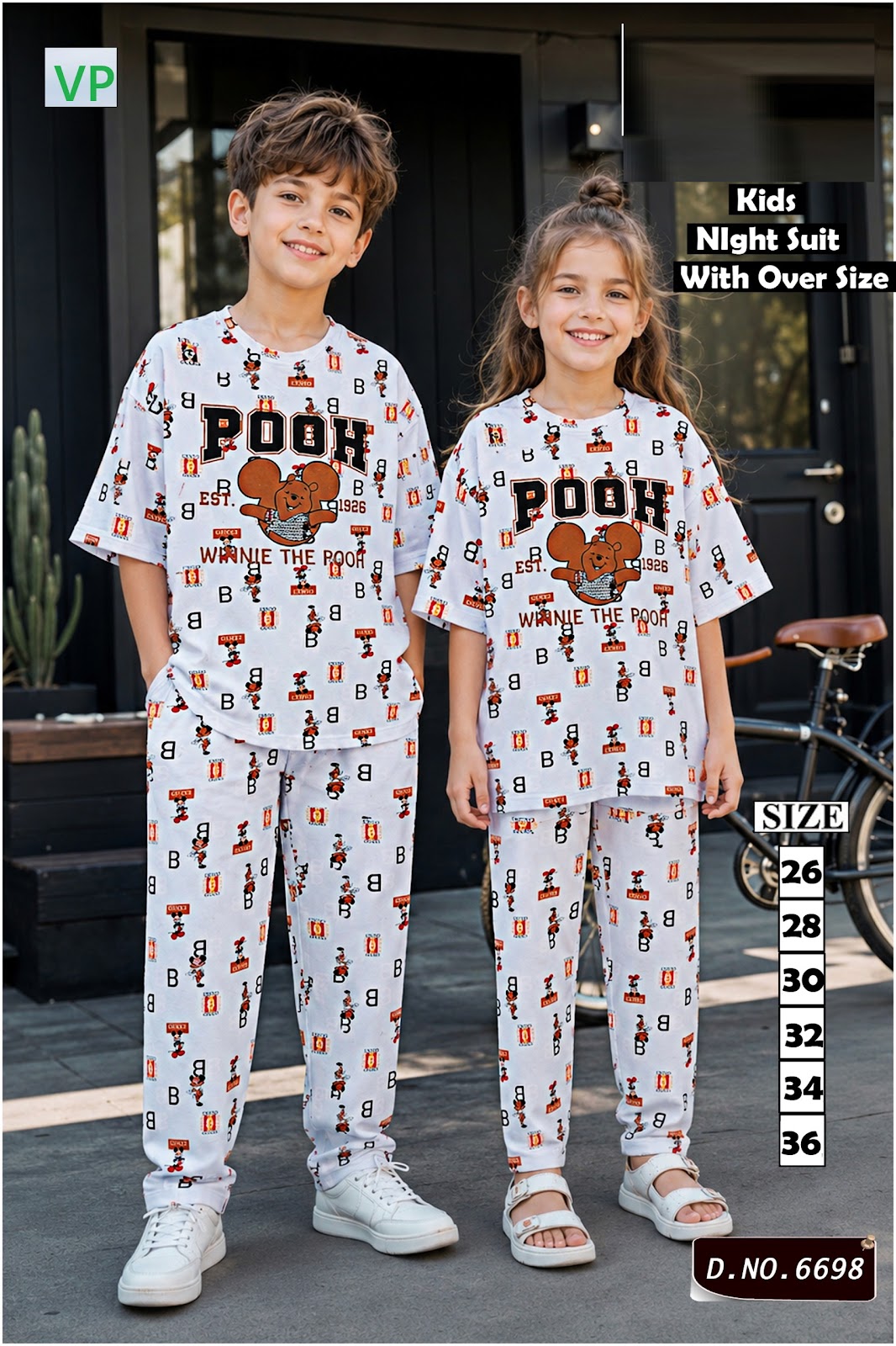 Dno 6698 110726 Vp Hosiery Cotton Unisex Kids Co Ord Set Manufacturer Gujarat