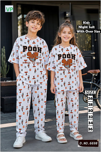 Dno 6698 110726 Vp Hosiery Cotton Unisex Kids Co Ord Set Manufacturer Gujarat