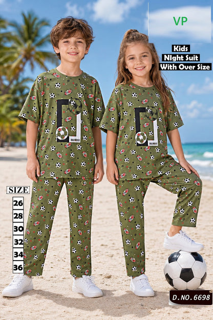 Dno 6698 110726 Vp Hosiery Cotton Unisex Kids Co Ord Set Manufacturer Gujarat