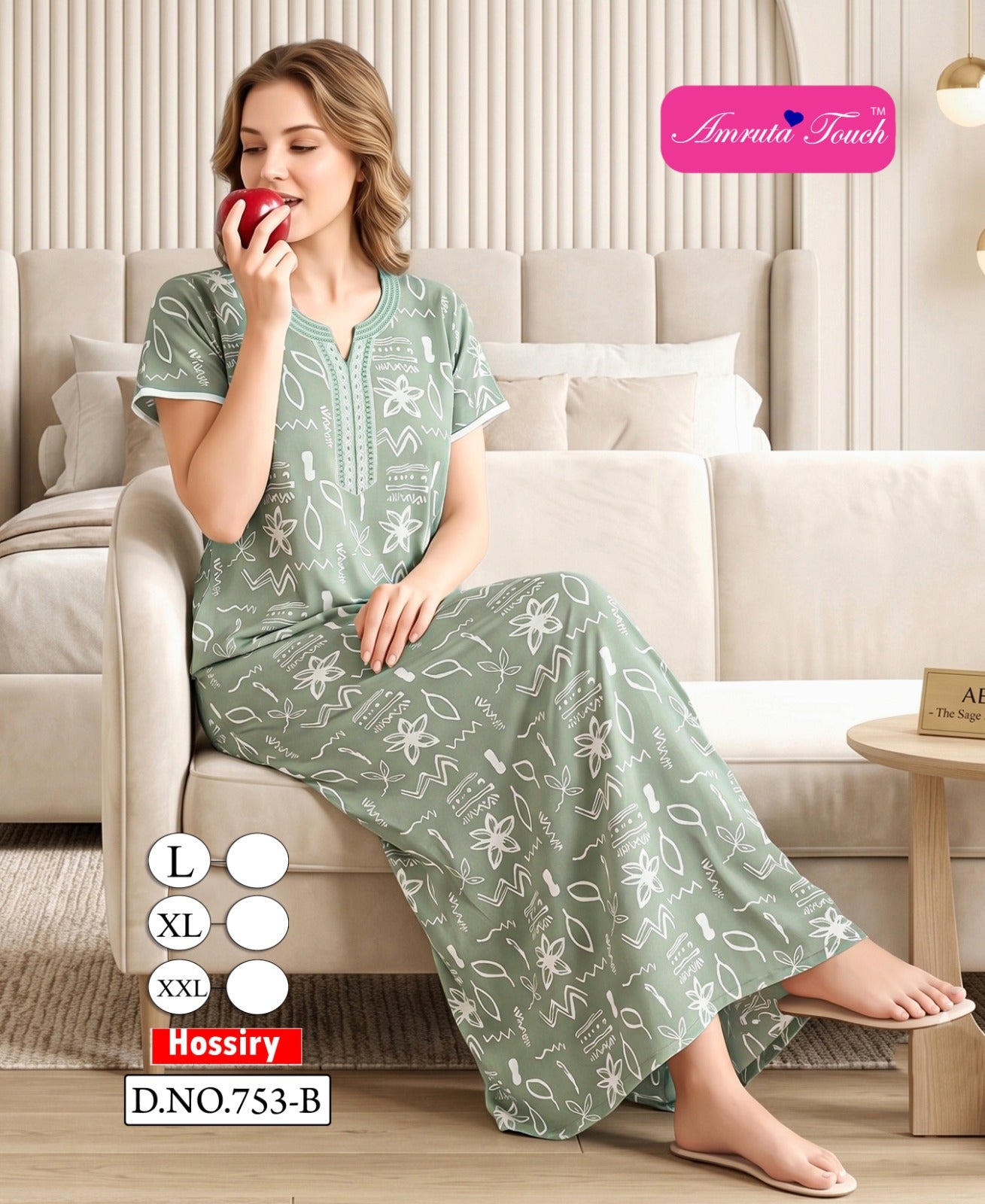 Dno 753 Kavyansika Hosiery Cotton Night Gowns Wholesale Price