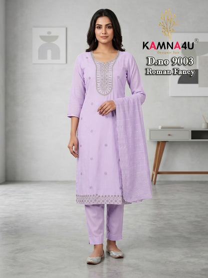 Dno 9001-9004 Kamna4U Roman Readymade Pant Style Suits Wholesale