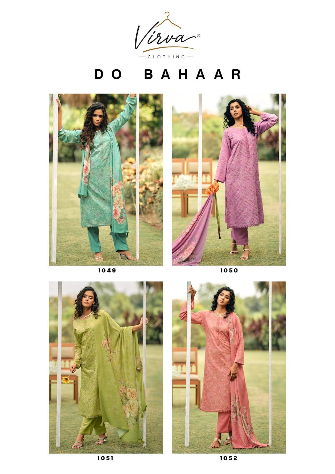 Do Bahaar Virva Viscose Pashmina Suits Wholesaler Ahmedabad