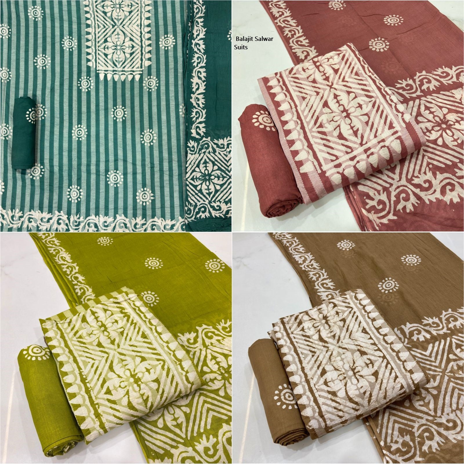 Dobby Cotton Balajit Salwar Suits Exporter