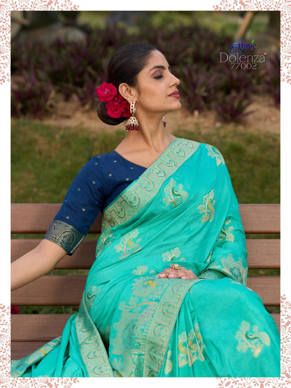 Dolenza 77001-77005 Sethnic Dola Silk Sarees Exporter India