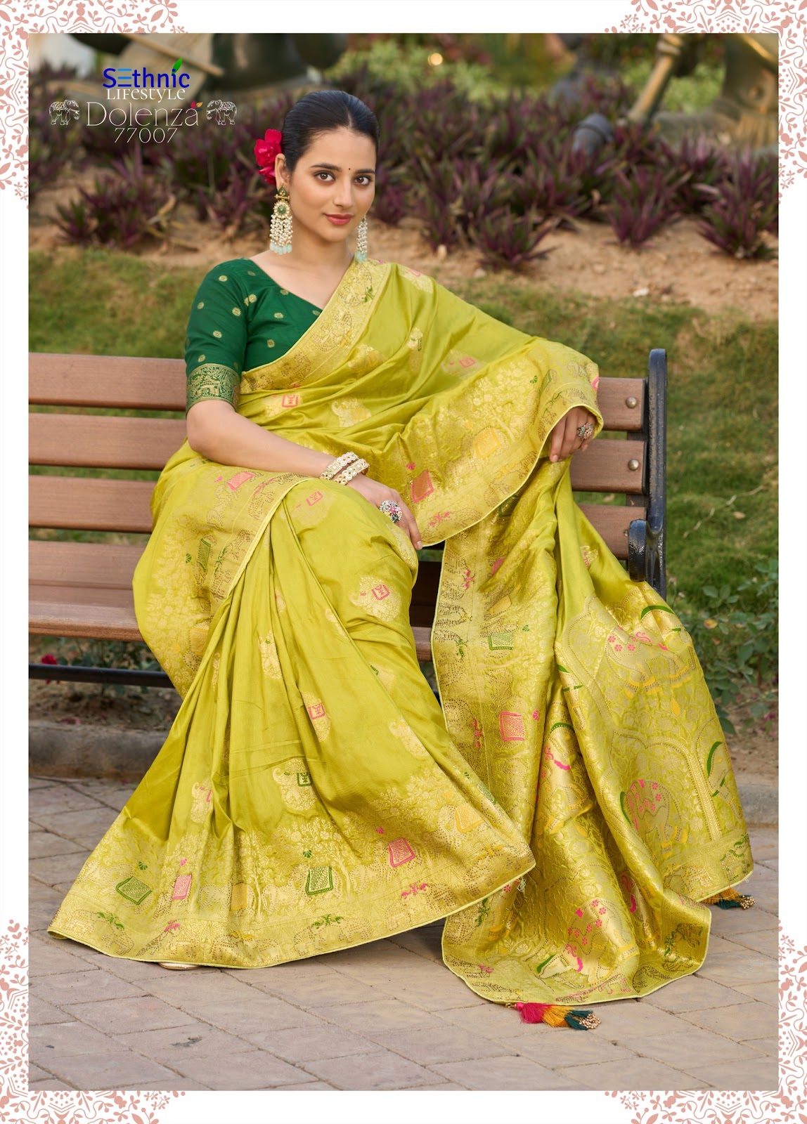 Dolenza Vol 2 77006-77010 Sethnic Dola Silk Sarees Wholesaler Ahmedabad