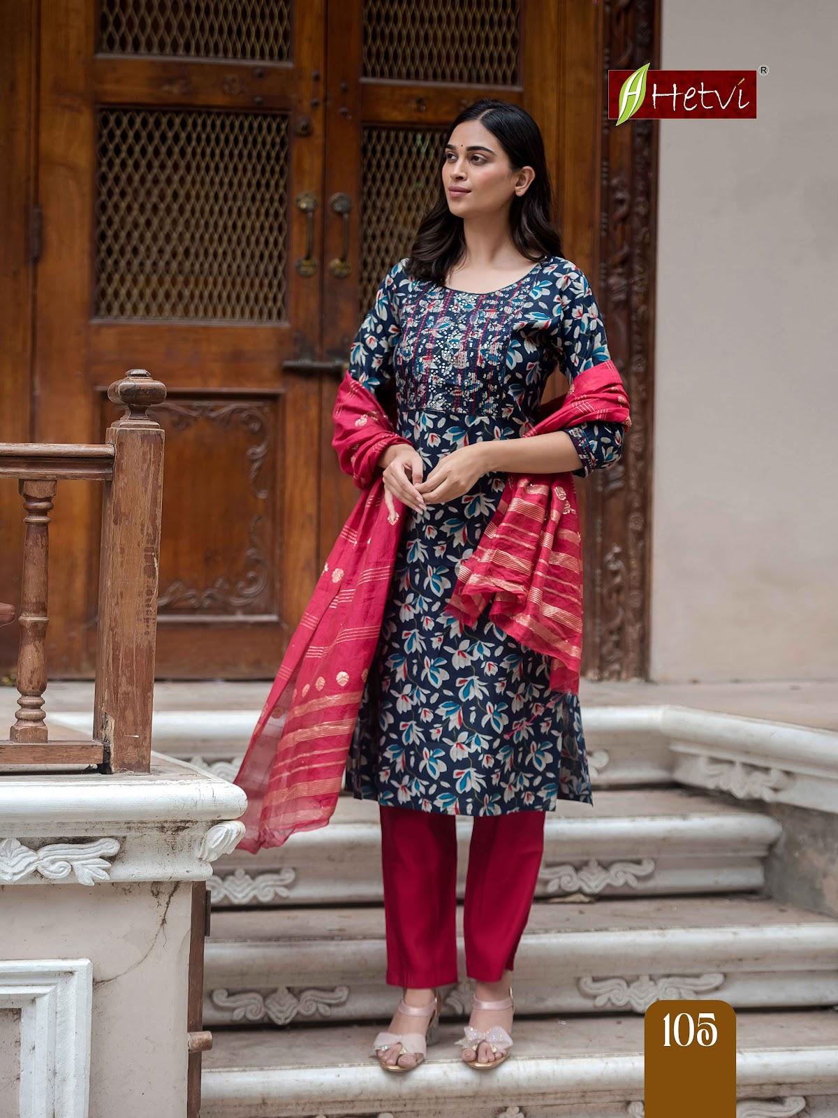 Dolly Hetvi Chanderi Modal Readymade Pant Style Suits Wholesale