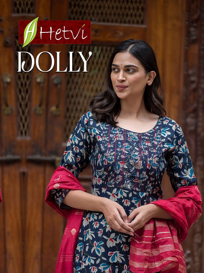 Dolly Hetvi Chanderi Modal Readymade Pant Style Suits Wholesale