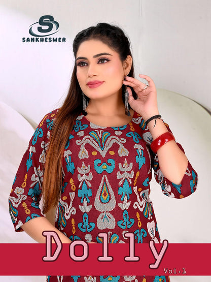 Dolly Vol 1 Sankheswer Cotton Kurti Plazzo Set Exporter Ahmedabad