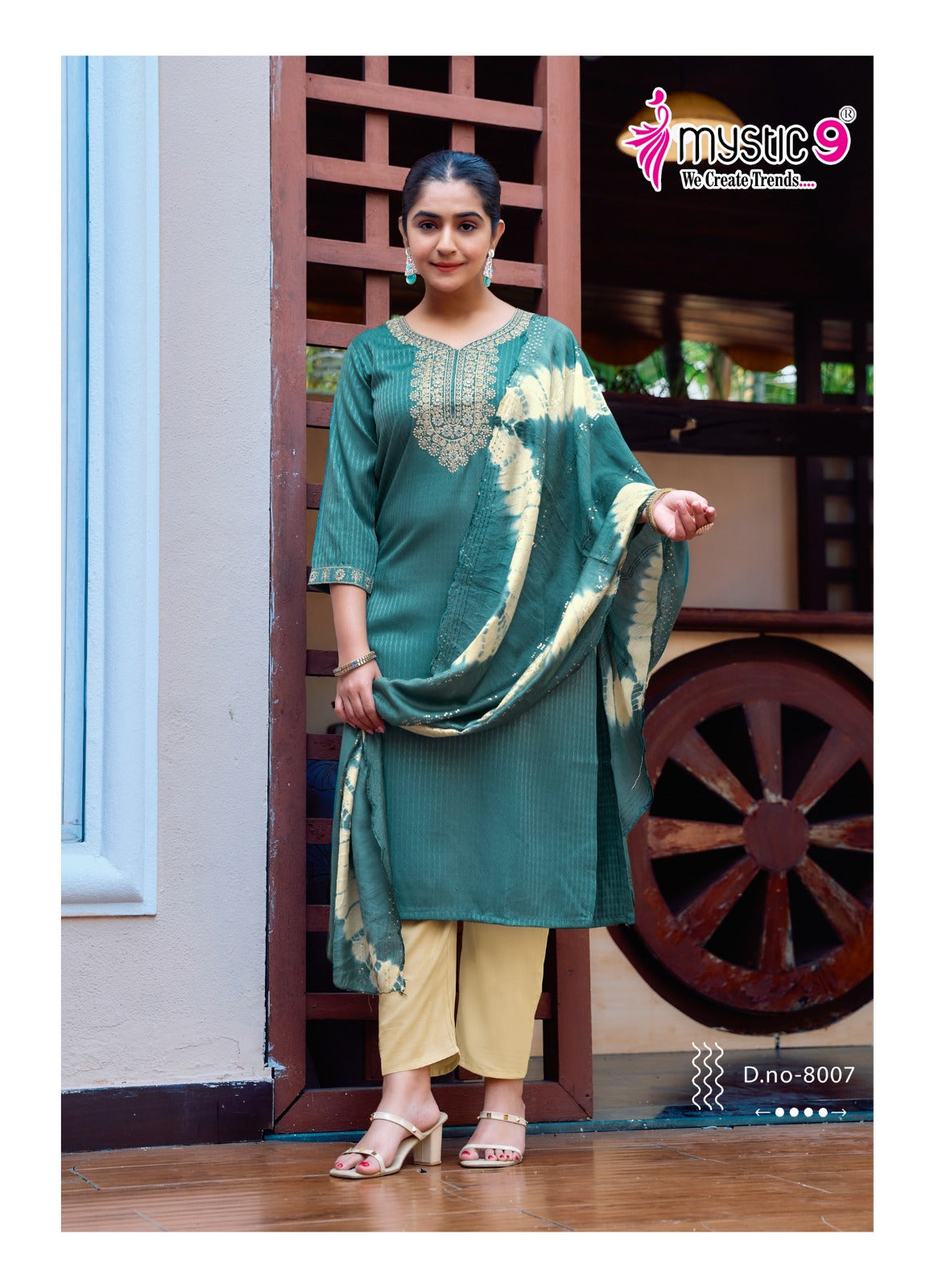 Dolly Vol 8 Mystic 9 Heavy Rayon Readymade Pant Style Suits Wholesaler India