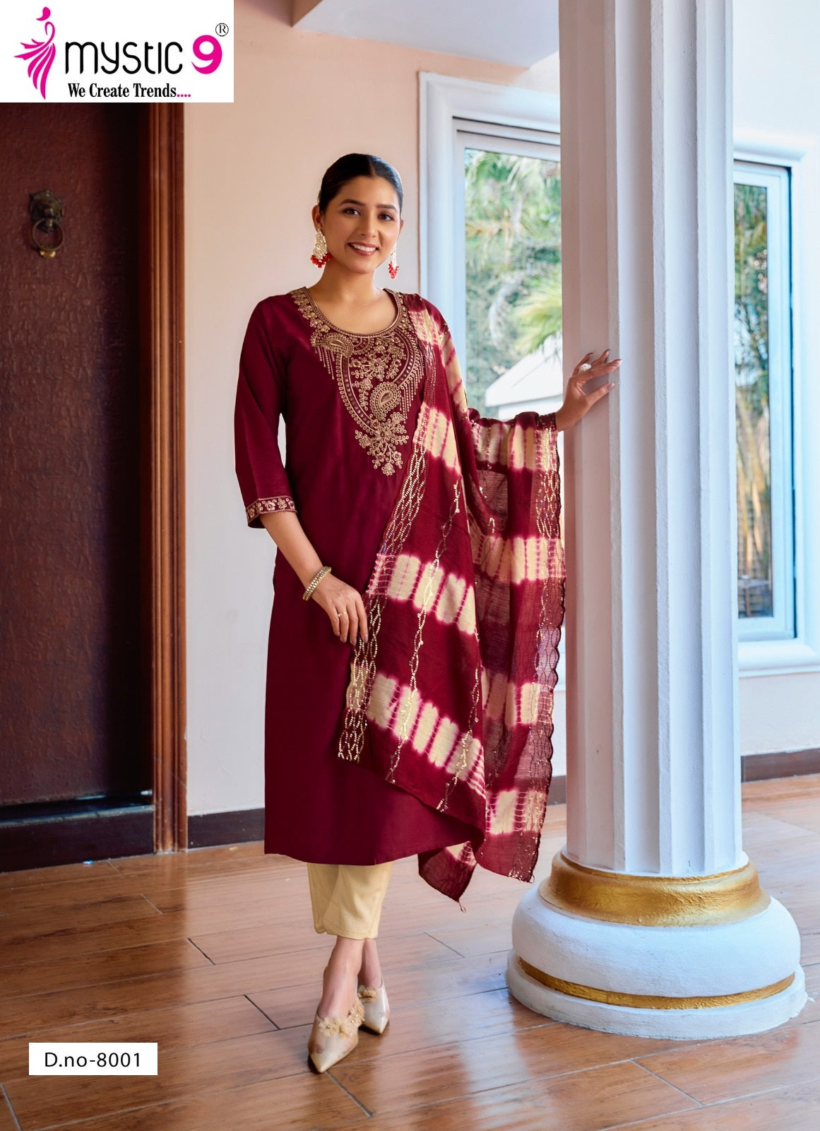 Dolly Vol 8 Mystic 9 Heavy Rayon Readymade Pant Style Suits Wholesaler India