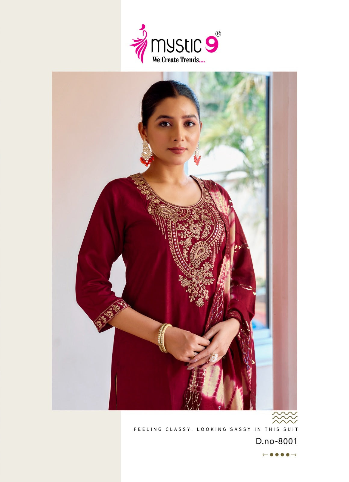 Dolly Vol 8 Mystic 9 Heavy Rayon Readymade Pant Style Suits Wholesaler India