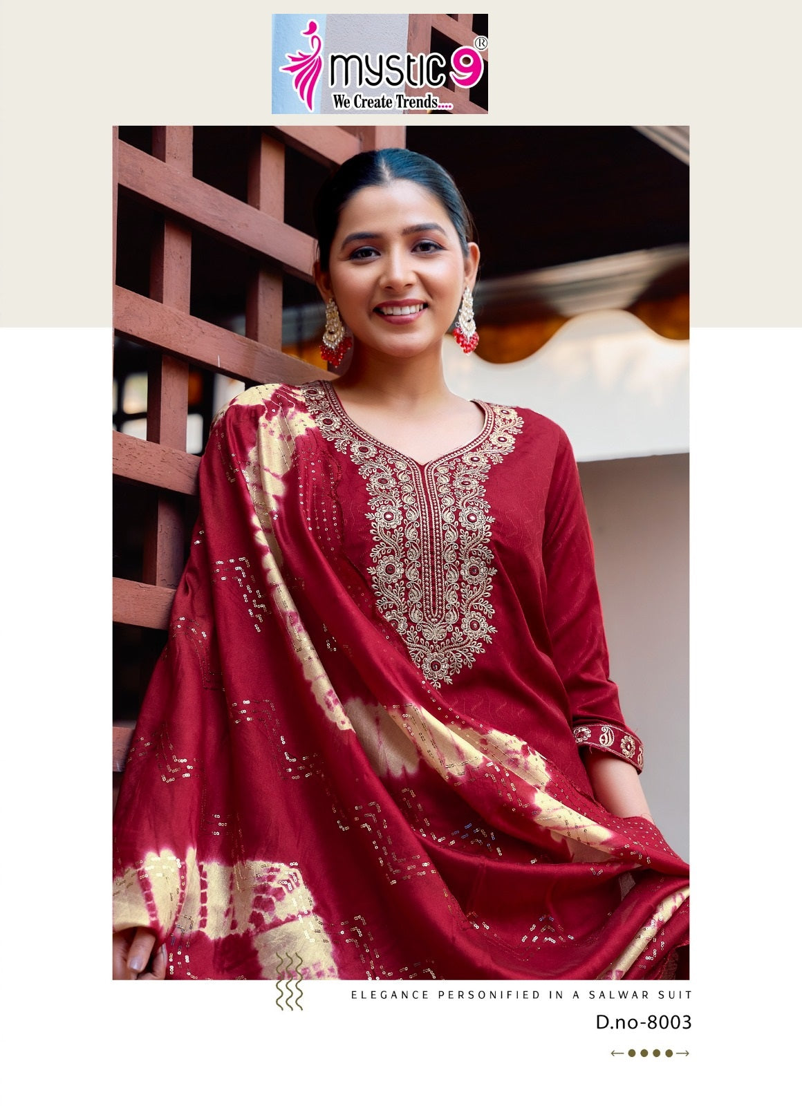 Dolly Vol 8 Mystic 9 Heavy Rayon Readymade Pant Style Suits Wholesaler India