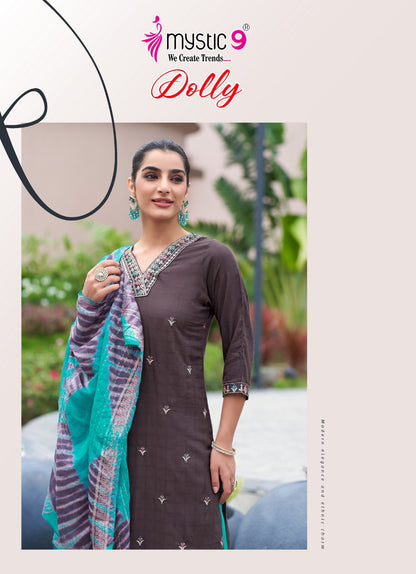 Dolly Vol 9 Mystic 9 Rayon Readymade Pant Style Suits Exporter India