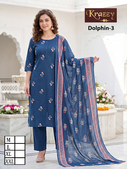 Dolphin Krazzy Kanha Dhabu Readymade Pant Style Suits Wholesale Price