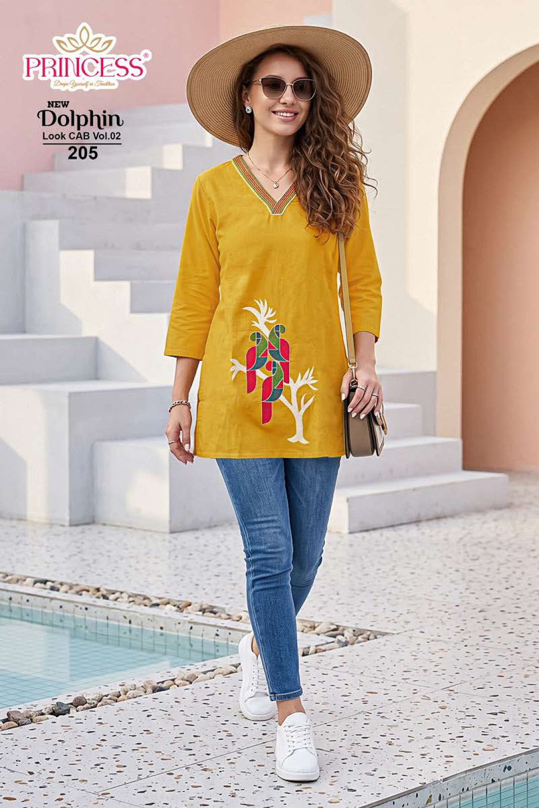 Dolphin Vol 2 Princess Creation Dhabu Cotton Short Kurtis Wholesale