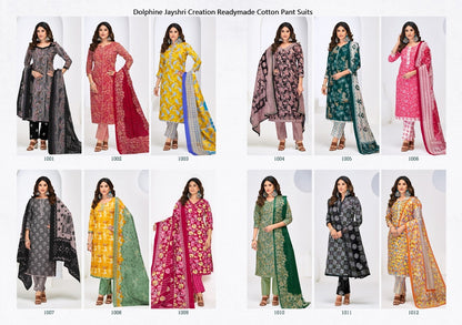 Dolphine Jayshri Creation Readymade Cotton Pant Suits Wholesale Price
