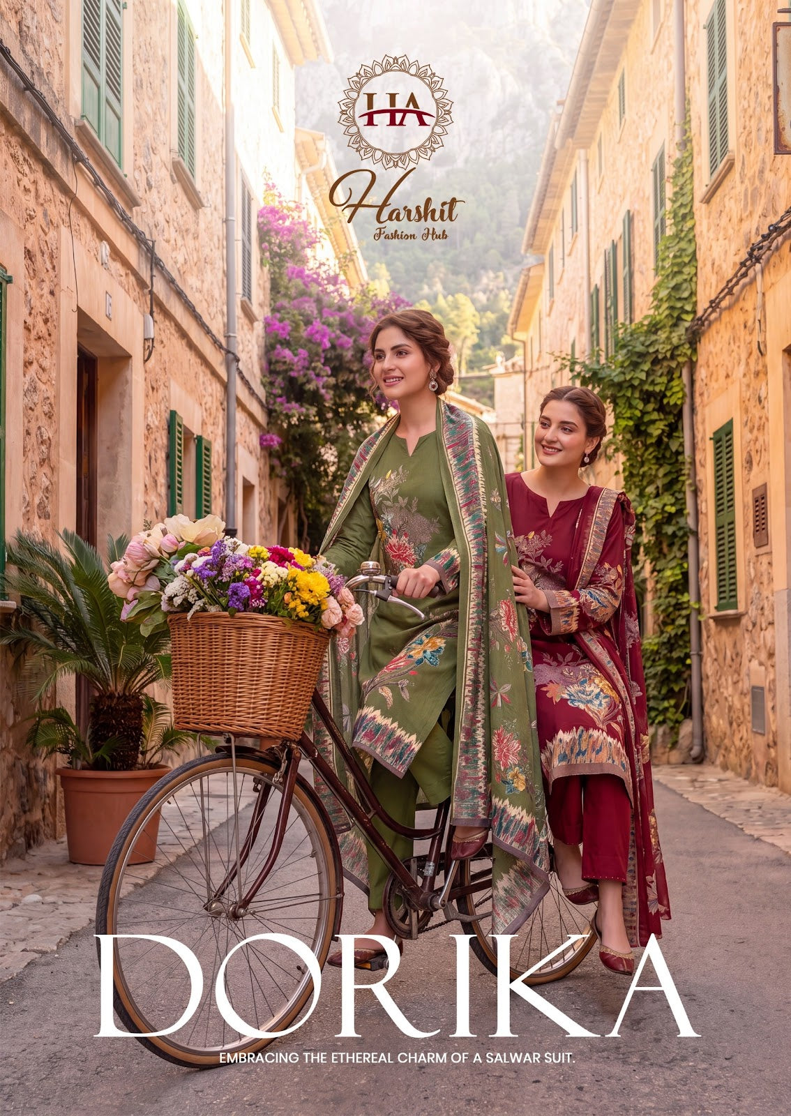 Dorika Harshit Fashion Mudaal Karachi Salwar Suits Exporter Ahmedabad