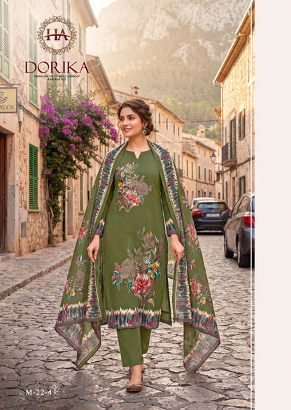 Dorika Harshit Fashion Mudaal Karachi Salwar Suits Exporter Ahmedabad