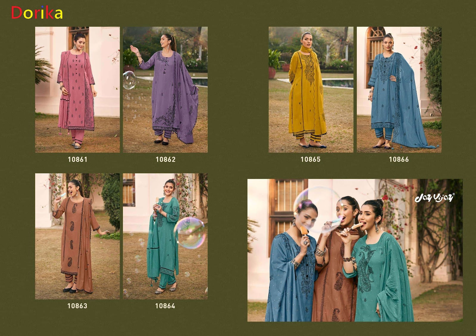 Dorika Jay Vijay Chanderi Pant Style Suits Supplier